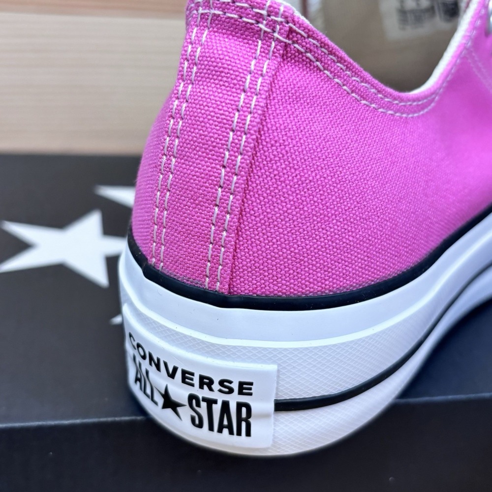 Converse Chuck Taylor All Star Lift Ox Pink White Womens Size 8.5 A16104F - Picture 5 of 6